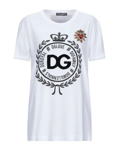 Shop Dolce & Gabbana T-shirts In White