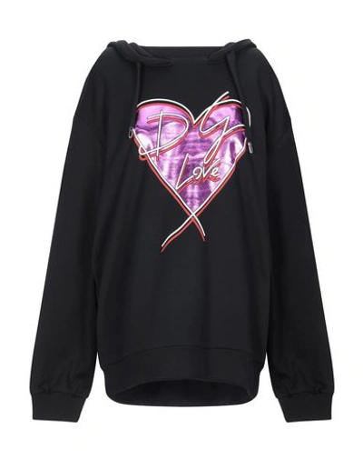 Dolce & Gabbana Dolce And Gabbana Black Metallic Heart Hoodie In Black