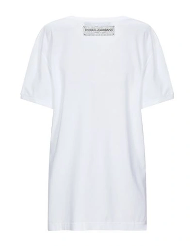 Shop Dolce & Gabbana Woman T-shirt White Size 4 Cotton