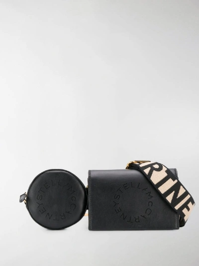 Shop Stella Mccartney Perforated Logo Belt Bag In Black