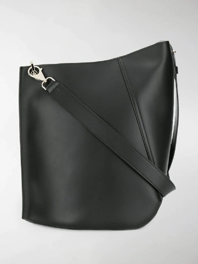 Shop Lanvin Asymmetric Shoulder Bag In Black