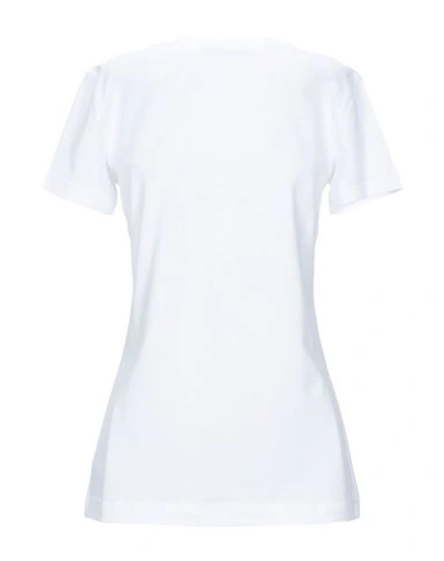 Shop Dolce & Gabbana Woman T-shirt White Size 4 Cotton, Viscose, Polyester