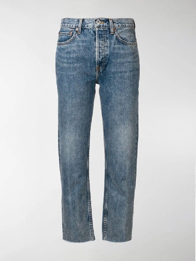 Shop Re/done Stove Pipe Jeans In Blue