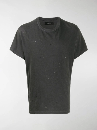 Shop Amiri Shotgun Crew-neck T-shirt In Grey