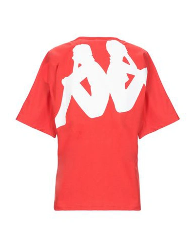 Shop Kappa Kontroll Woman T-shirt Red Size M Cotton