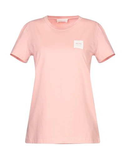 Shop Wood Wood Woman T-shirt Pink Size S Cotton