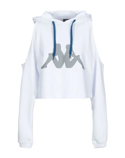 Kappa Kontroll Woman Sweatshirt White Size M Cotton In White