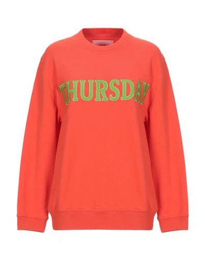 Shop Alberta Ferretti Sweatshirts In Orange