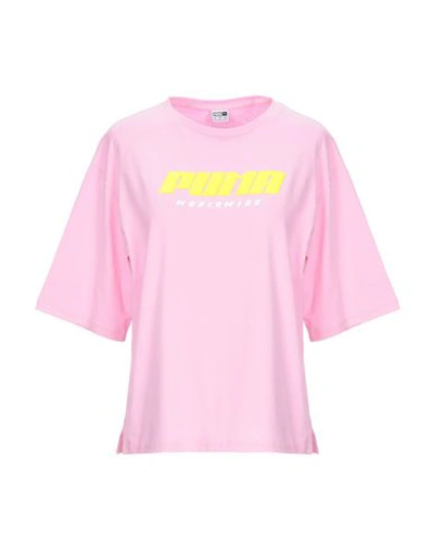 Shop Puma Athletic Tops In Pink