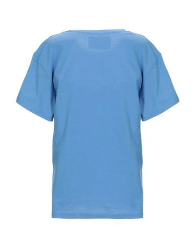 Shop Alberta Ferretti T-shirts In Pastel Blue