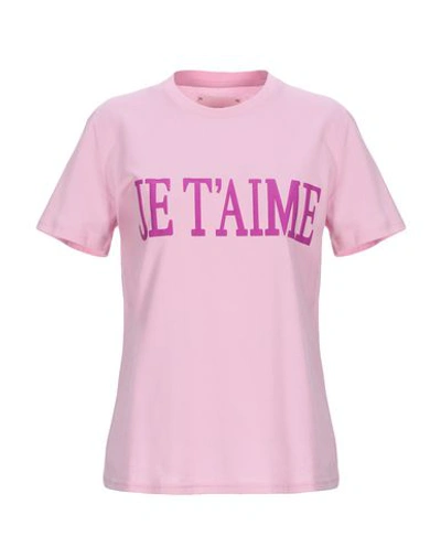 Shop Alberta Ferretti T-shirts In Pink