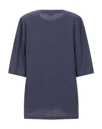 Shop Manoush T-shirts In Dark Blue