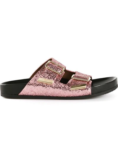 Shop Givenchy Glitter Embellished Sandals