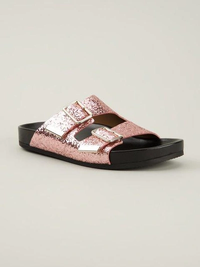 Shop Givenchy Glitter Embellished Sandals