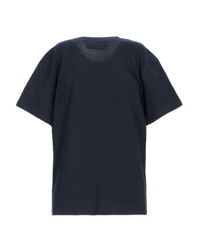 Shop Alberta Ferretti Woman T-shirt Midnight Blue Size M Cotton