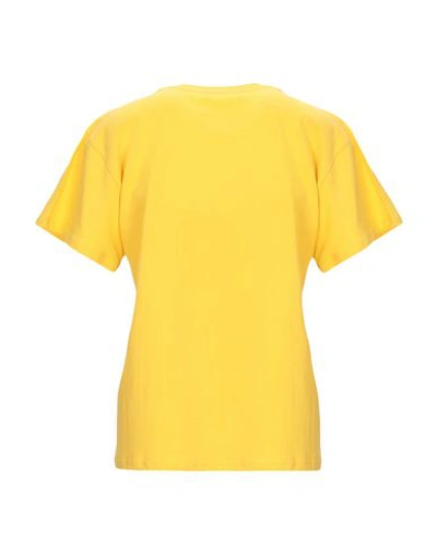 Shop Alberta Ferretti T-shirts In Ocher