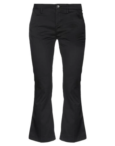 Shop Liu •jo Cropped Pants & Culottes In Black