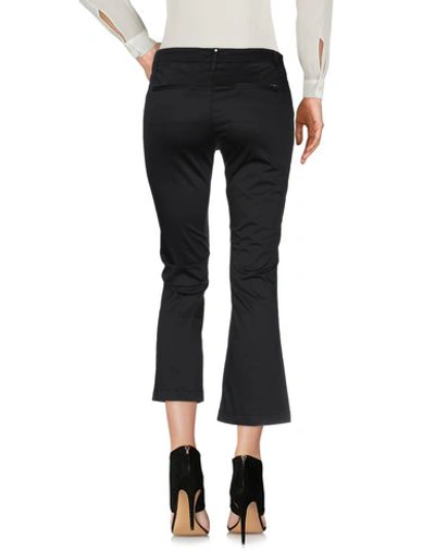 Shop Liu •jo Cropped Pants & Culottes In Black