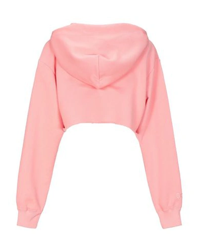 Shop Gcds Sweatshirts In Salmon Pink