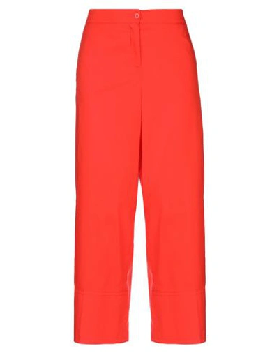 Shop Gotha Woman Pants Coral Size 1 Cotton, Nylon, Elastane In Red