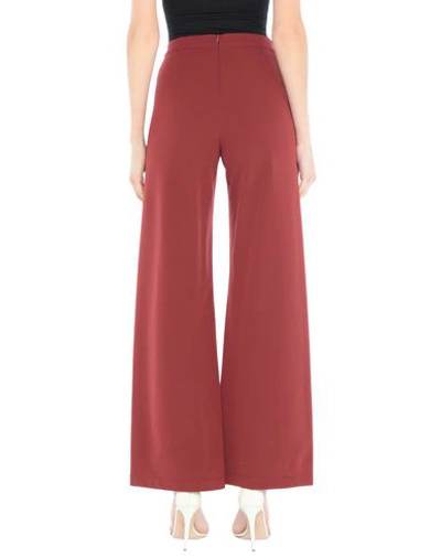 Shop Blugirl Folies Blugirl Blumarine Woman Pants Burgundy Size 8 Polyester, Elastane In Red