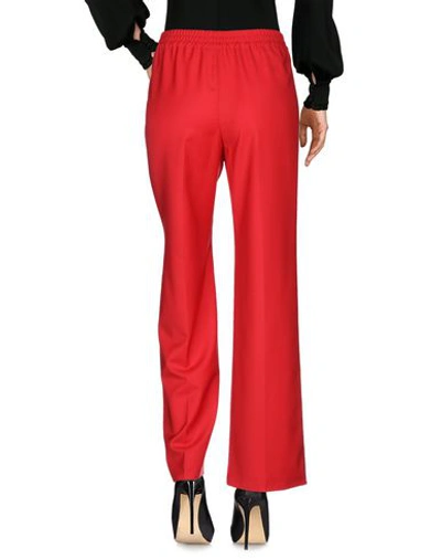 Shop Miu Miu Casual Pants In Red