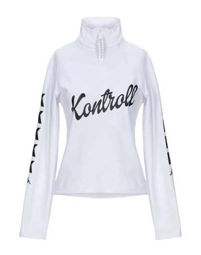 Shop Kappa Kontroll Woman Sweatshirt White Size L Polyester, Elastane