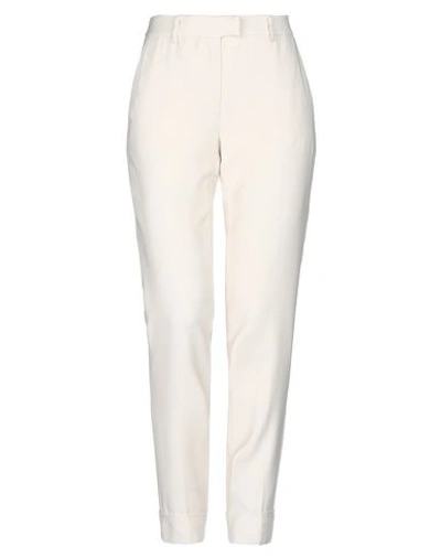 Shop Malloni Pants In Ivory