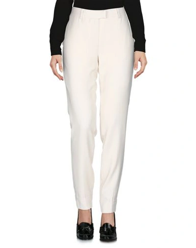 Shop Malloni Pants In Ivory