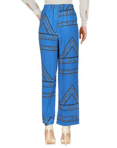 Shop Ganni Casual Pants In Blue