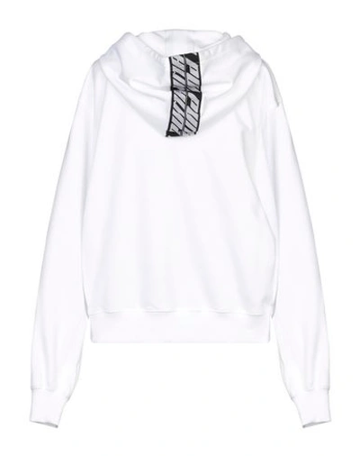 Shop Puma Hooded Sweatshirt In White