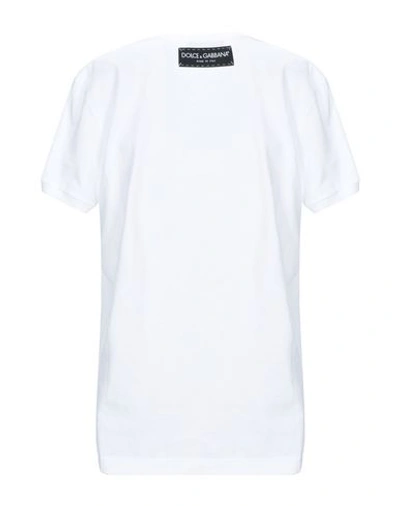 Shop Dolce & Gabbana Woman T-shirt White Size 0 Cotton