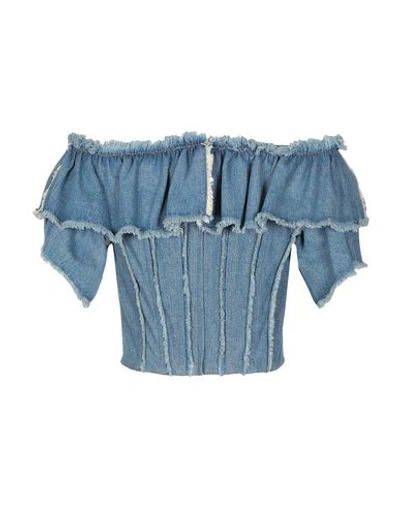 Dolce & Gabbana Denim Shirts In Blue