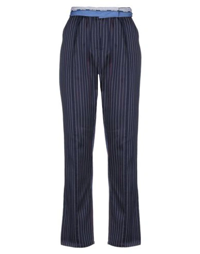 Shop Rosie Assoulin Casual Pants In Dark Blue