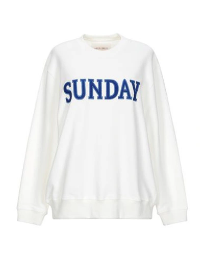 Shop Alberta Ferretti Sweatshirts In White