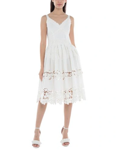 Dolce & Gabbana Knee-length Dresses In White