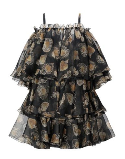 Shop Dolce & Gabbana Woman Mini Dress Black Size 6 Silk, Polyamide