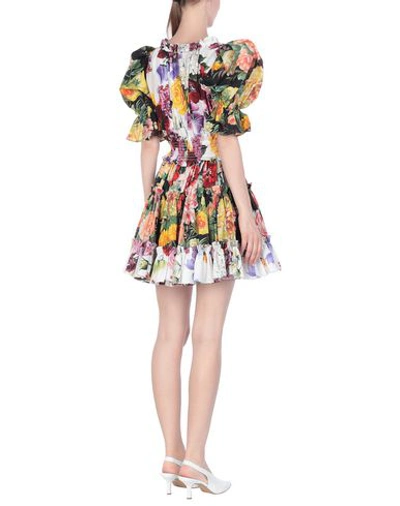 Shop Dolce & Gabbana Woman Mini Dress White Size 0 Cotton