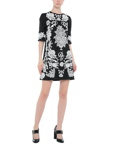 Dolce & Gabbana Short Dresses In Black