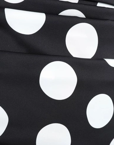 Dolce & Gabbana Ruched Polka-dot Stretch-silk Satin Midi Dress In Black