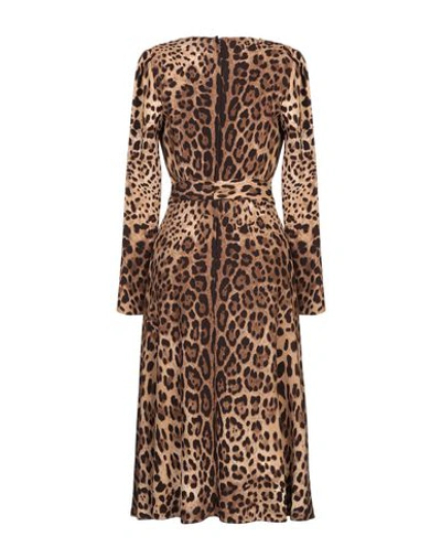 Dolce & Gabbana 3/4 Length Dresses In Khaki