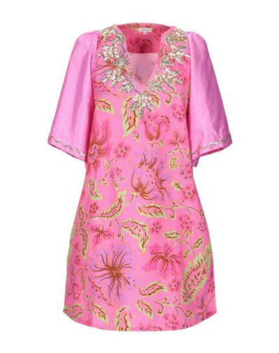 Shop Manoush Short Dress In Fuchsia