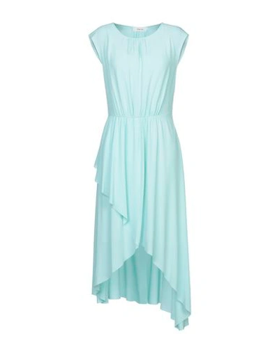 Shop Jucca Woman Midi Dress Light Green Size 2 Acetate, Silk