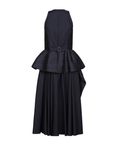 Shop Rosie Assoulin Midi Dresses In Dark Blue