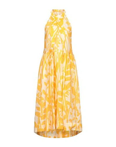 Shop Liviana Conti Midi Dresses In Yellow