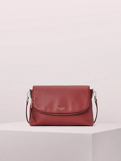 Shop Kate Spade Polly Large Convertible Crossbody In Red Jasper