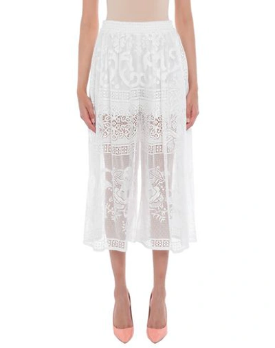 Dolce & Gabbana Woman Pants White Size 14 Cotton, Polyamide In White