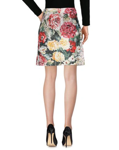 Shop Dolce & Gabbana Woman Midi Skirt Ivory Size 2 Cotton, Polyester, Metallic Fiber In White