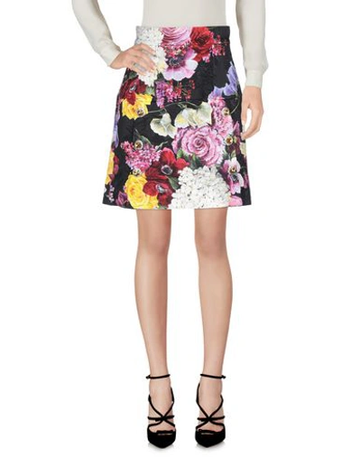 Dolce & Gabbana Midi Skirts In Black