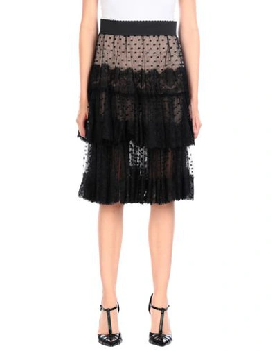 Dolce & Gabbana Midi Skirts In Black